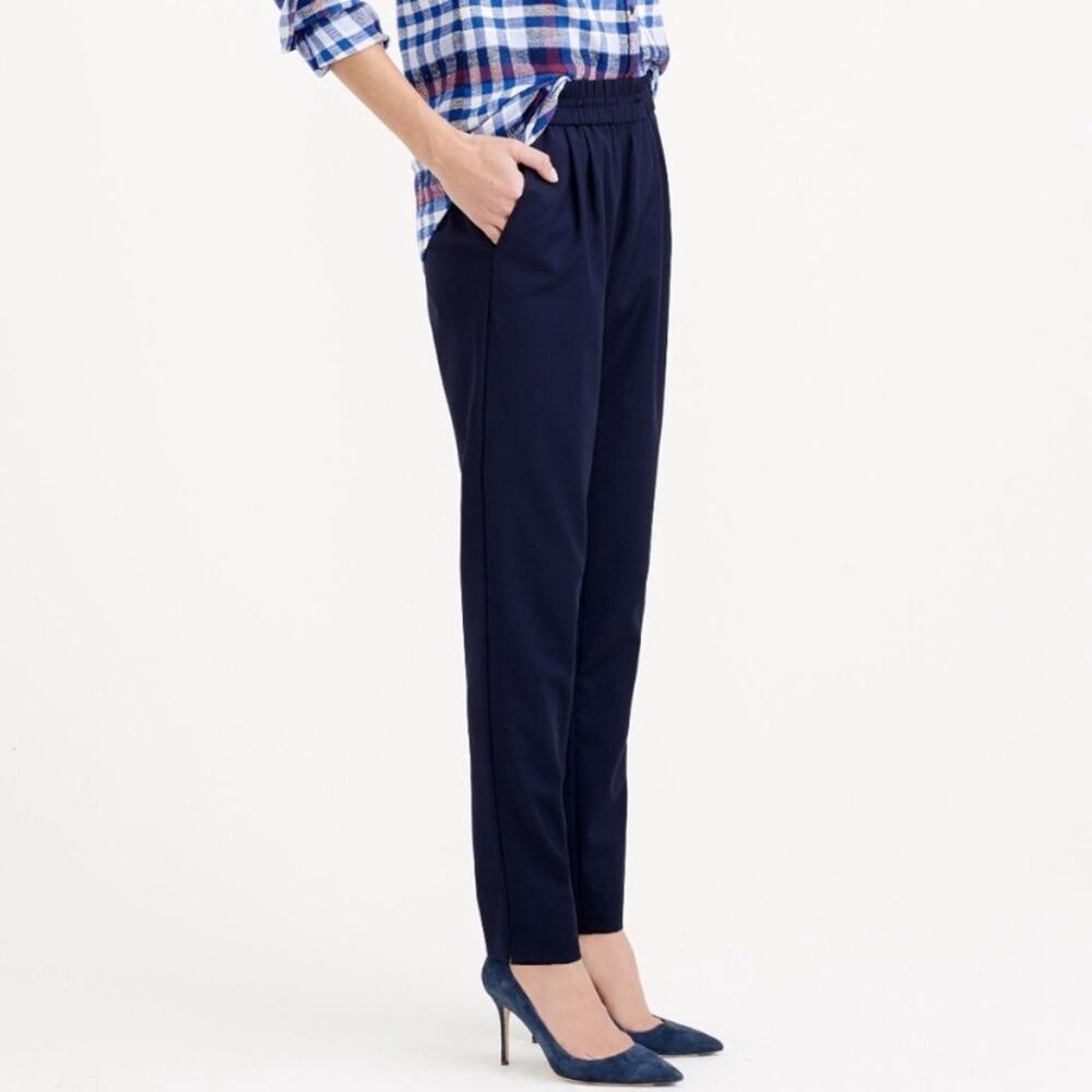 J. Crew Harlow Wool Blend Pants in Navy Blue 4